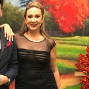 Black long elegant dress